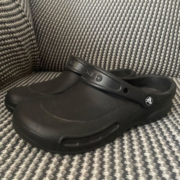 Crocs Bistro black Clogs Slip Resistant men’s shoe size 9/women’s 11  10075 main image 10